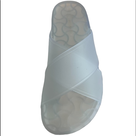 Circus 🎪 by Sam Edelman White Jelly Slip On Sandals Size 8 NWT - Picture 7 of 16